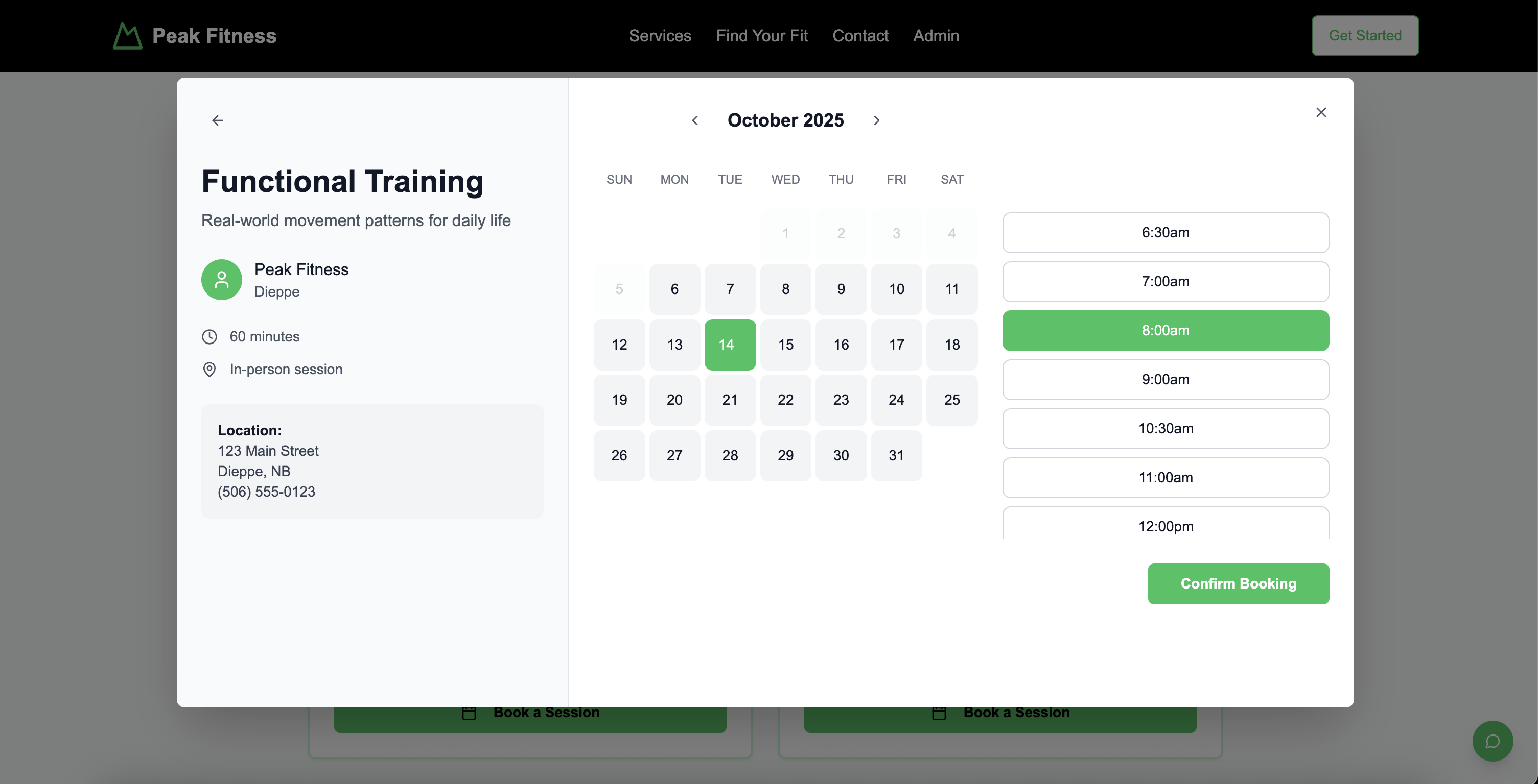 Fitness platform screenshot 6